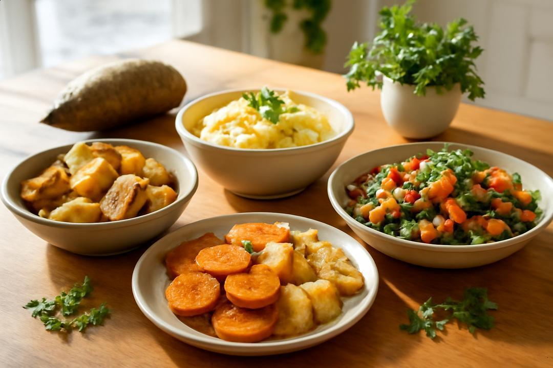 Receitas Fitness com Inhame, Mandioquinha e Raízes Nutritivas; Dicas rápidas