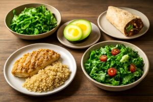 Ideias de comida fitness simples simples e rápidos