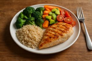 Comida Fitness para Jantar Refeições Ricas em Fibras