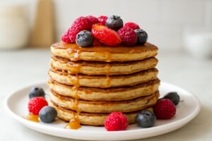 Comida fitness receita de panqueca fit doce