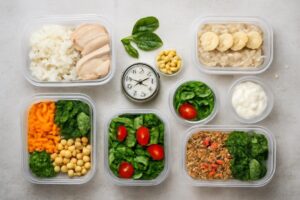 Comida fitness simples ganhar tempo