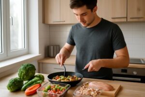 Comida fitness simples para solteiros