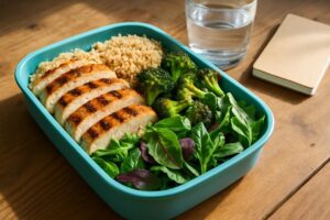 Receita de comida fitness para almoço leve e nutritivo